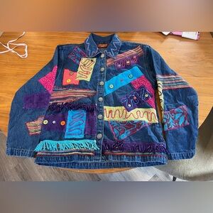 Vintage Embroidered Denim Jacket